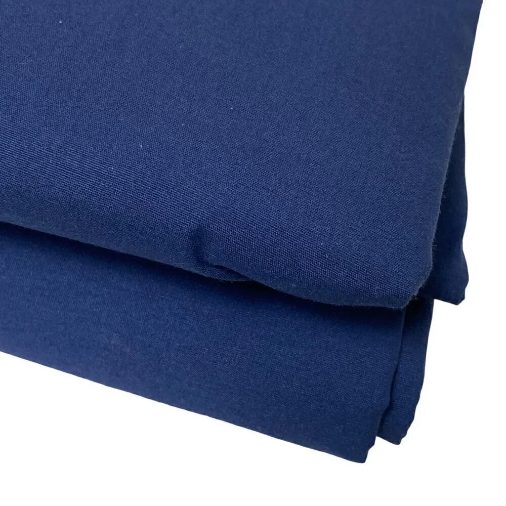 MARTHA STEWART Twin Bed Sheets Blue Flat + Fitted Cotton Blend No Pillowcases
